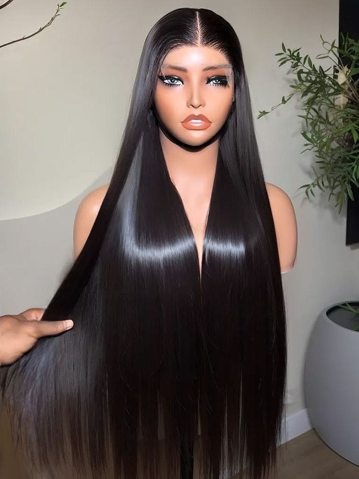 Luxury straight wig: