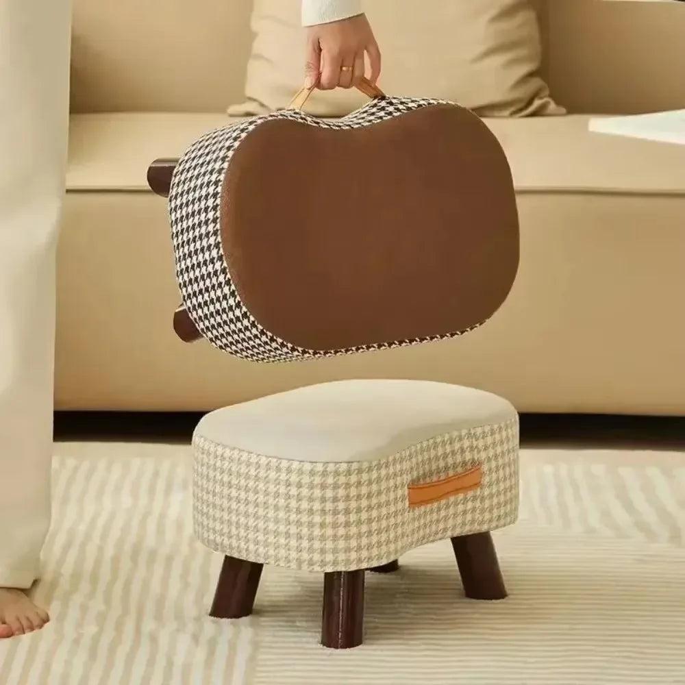 Sofa Footrests Soft Bag Chair Simple Change Shoes Stool Living Room Coffee Desk Footrest Repose Stools Small Table Low Chairs