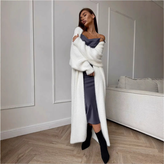 White sweater cardigan