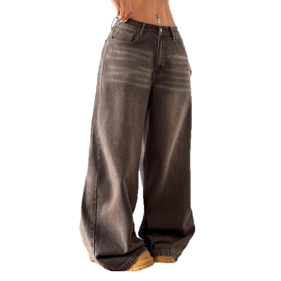 Straight leg trousers