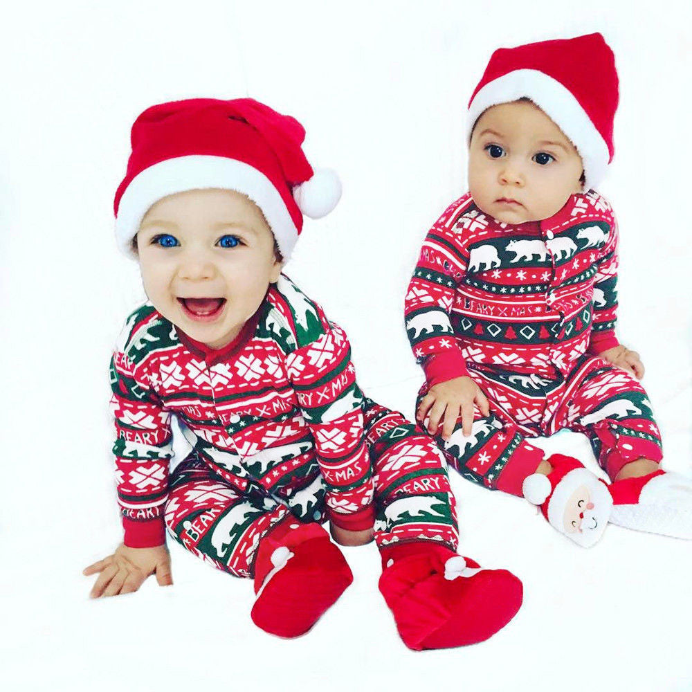 Infant Baby Boys Girls Christmas Santa XMAS Letter   