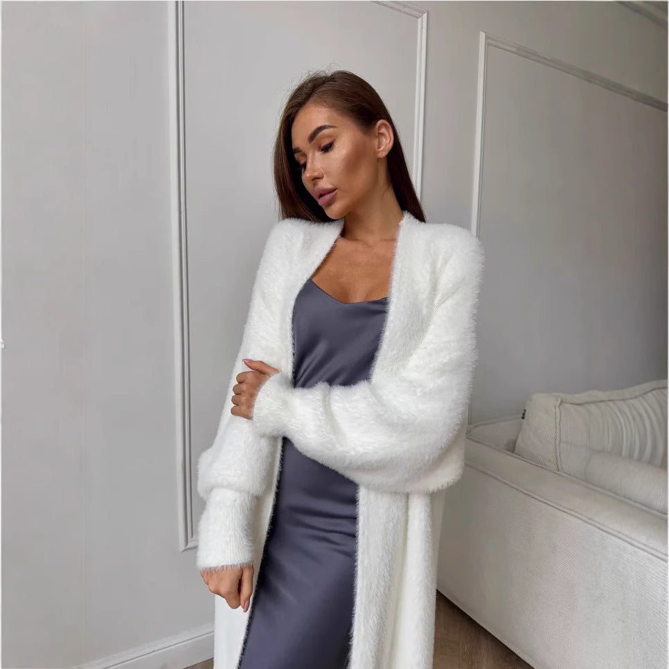 White sweater cardigan