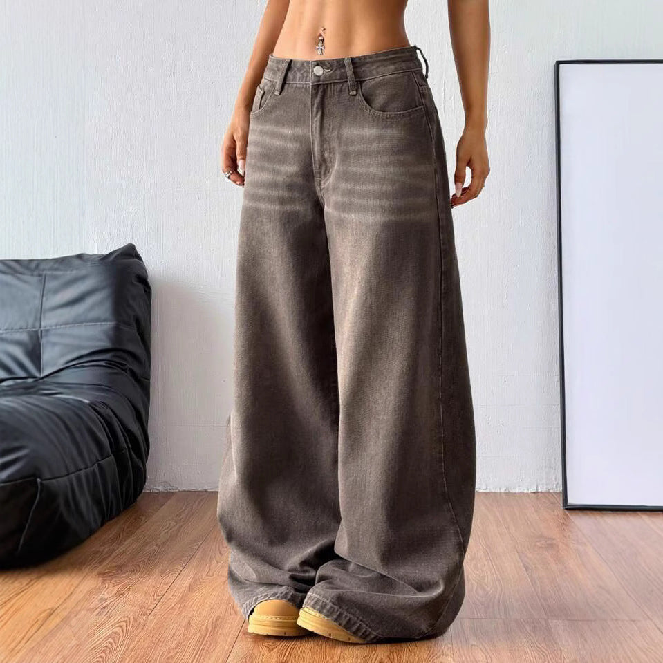 Straight leg trousers