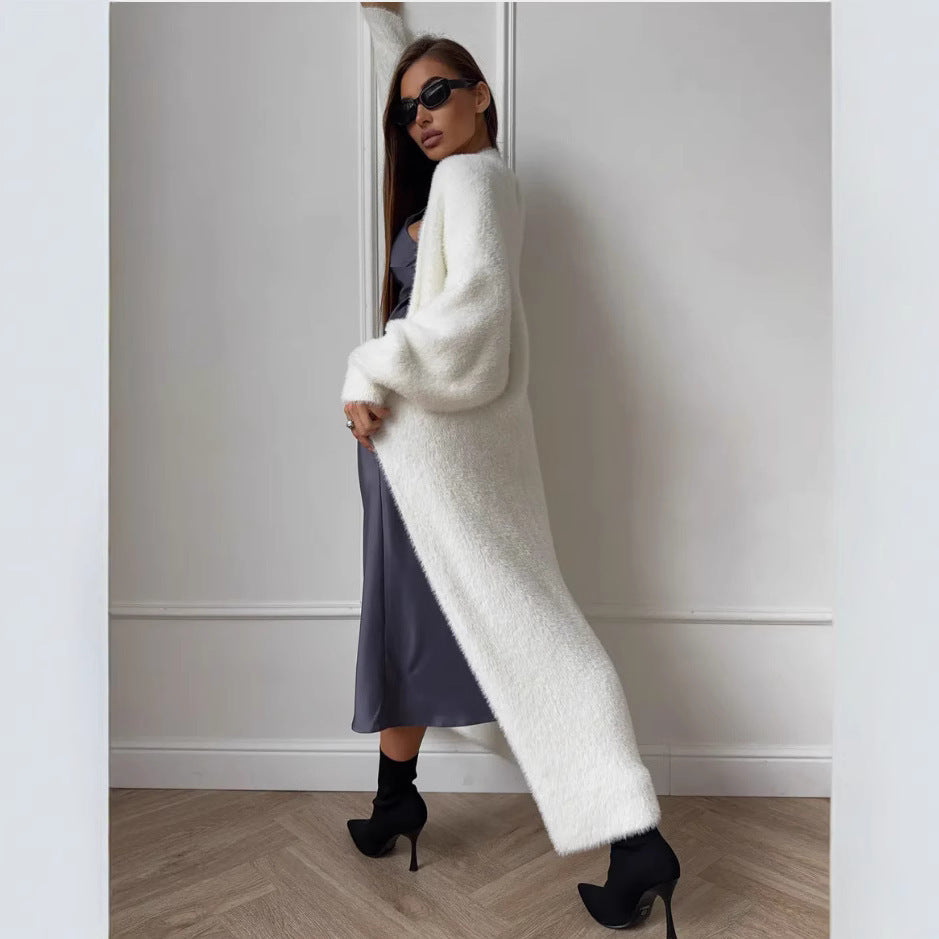 White sweater cardigan