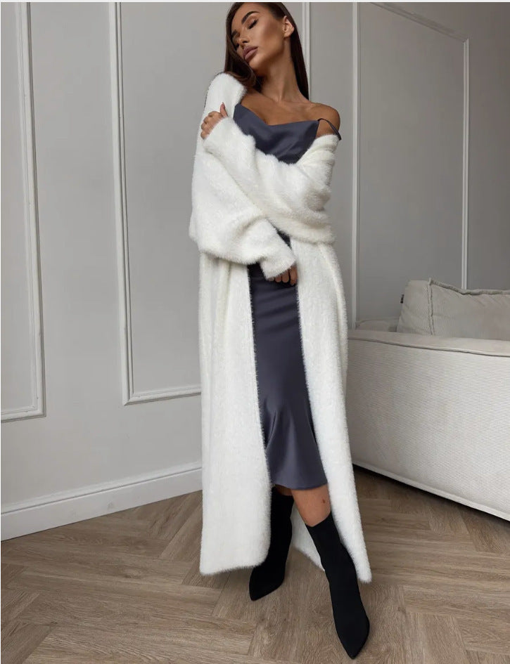 White sweater cardigan