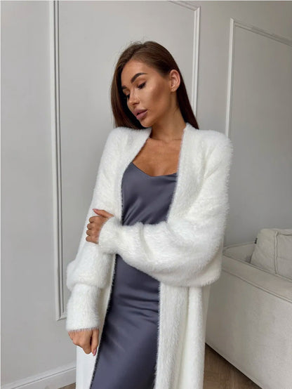 White sweater cardigan