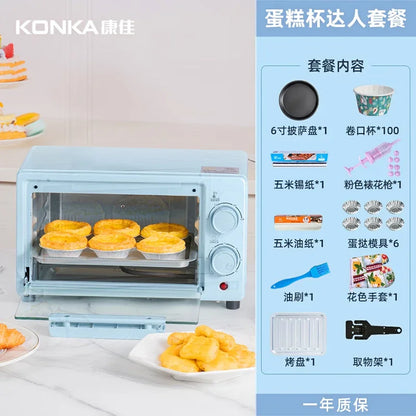 Multifunctional household electric oven 13L large capacity mini small oven low temperature fermentation timing baking cake