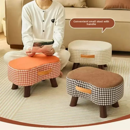 Sofa Footrests Soft Bag Chair Simple Change Shoes Stool Living Room Coffee Desk Footrest Repose Stools Small Table Low Chairs