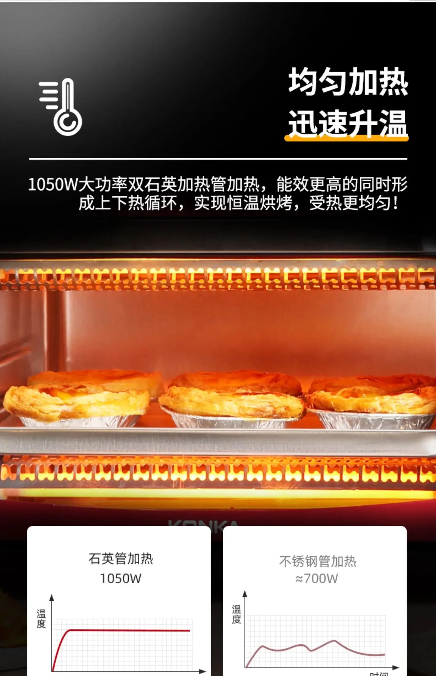 Multifunctional household electric oven 13L large capacity mini small oven low temperature fermentation timing baking cake