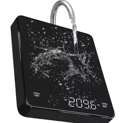 Household electronic kitchen scale, high-precision digital coffee scale with timer, small platform scale for baking food, portab