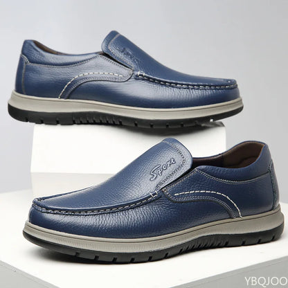 Men's High Quality Genuine Leather Loafers Handmade Men Shoes Moccasins Walking Men Flats Casual Male Work Shoes Homme Zapatos