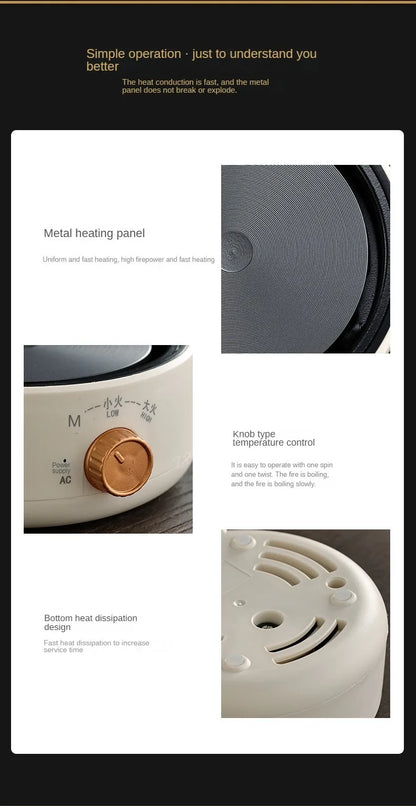 Mini Electric Ceramic Infrared Heating Stove Milk Water Boiler Heater Coffee Moka Countertop Burner Stew Hotpot Induction Cooker