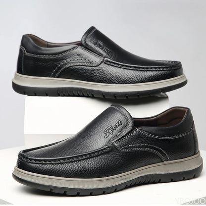 Men's High Quality Genuine Leather Loafers Handmade Men Shoes Moccasins Walking Men Flats Casual Male Work Shoes Homme Zapatos