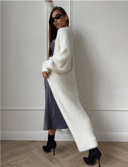White sweater cardigan